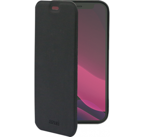 Liquid silicon walletcase iPhone 12/12 PRO black  Azuri