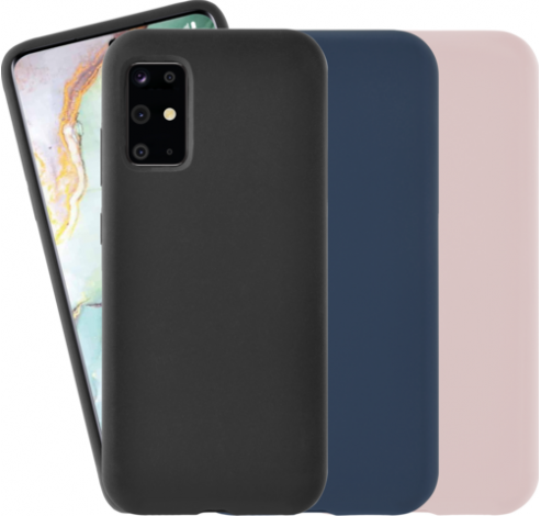 Liquid silicone cover Samsung Galaxy S10 lite black  Azuri