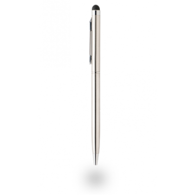 Stylus pen met balpen - premium - zilver  Azuri