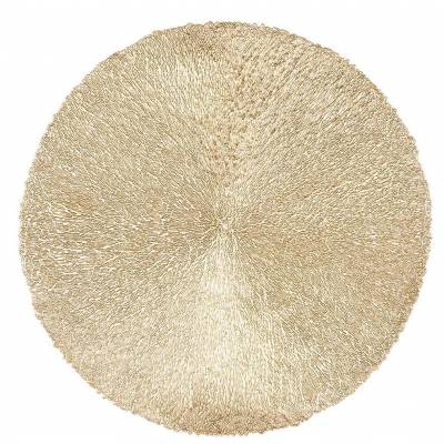 CAPELINNI Placemat diameter 38 cm Gold  ZICZAC