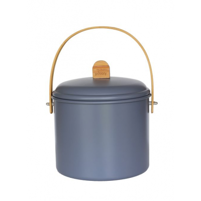Seau à compost, 7 litres, Ø22 cm, Bleu foncé 