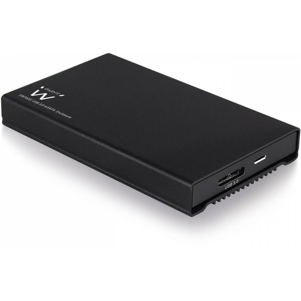 W7020 Draagbare USB 3.0 1.8 inch mSATA SSD Behuizing Zwart 
