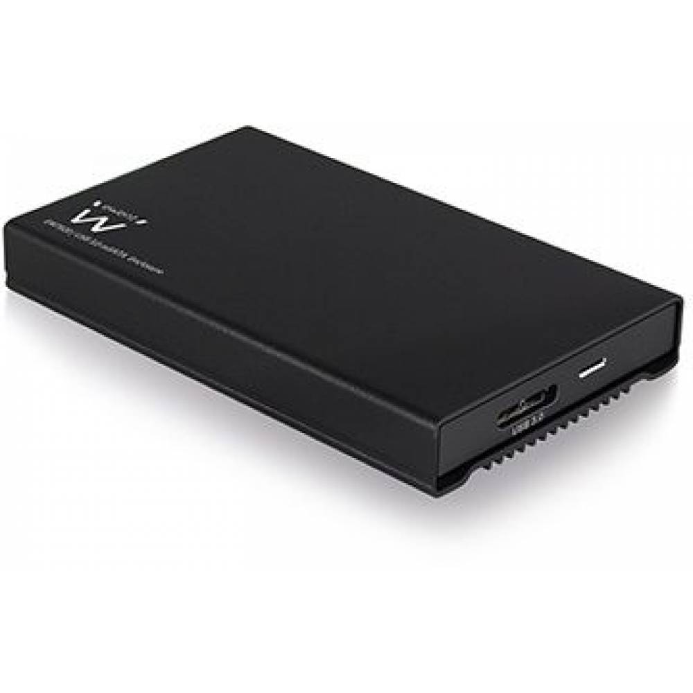 Ewent Harde schijven W7020 Draagbare USB 3.0 1.8 inch mSATA SSD Behuizing Zwart