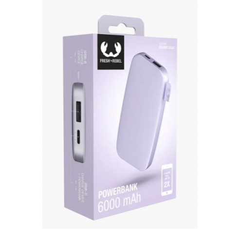 Powerbank 6000 mAh Dreamy Lilac  Fresh 'n Rebel