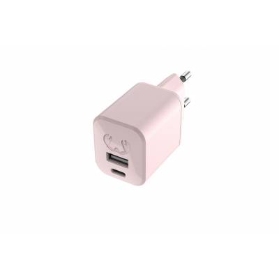 USB + USB-C Mini Charger 30W PD Smokey Pink  Fresh 'n Rebel