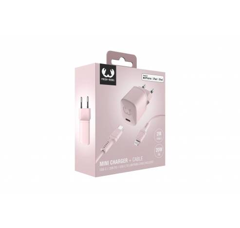 USB-C Mini Charger 20W PD + Lightning Smokey Pink  Fresh 'n Rebel