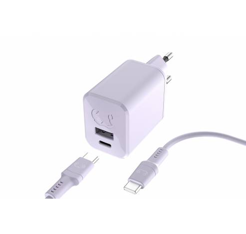  USB + USB-C Mini Charger 45W PD + USB-C Dreamy Lilac  Fresh 'n Rebel
