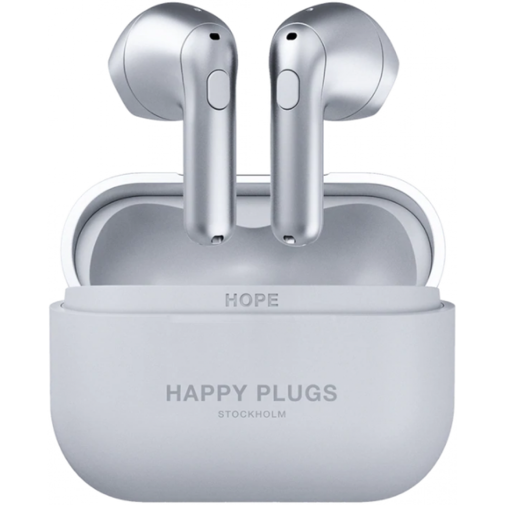Happy Plugs Koptelefoons & Oordopjes Hope in ear Silver