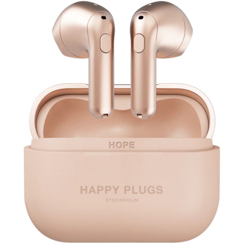 Happy Plugs Koptelefoons & Oordopjes Hope in ear rose gold