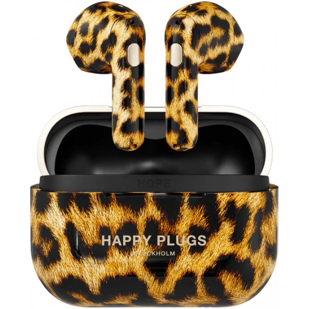Happy Plugs Koptelefoons & Oordopjes Hope in ear leopard
