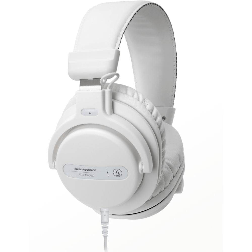 Audio-Technica Koptelefoons & Oordopjes Professional Over-Ear DJ Monitor Headphones ATH-PRO5X White