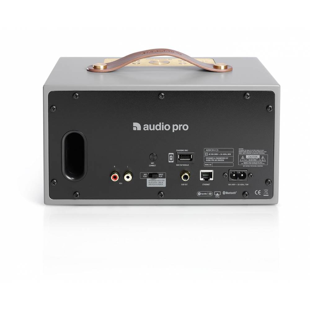 Audio Pro Streaming audio C5A Multiroom-speaker met spraakbediening Grey