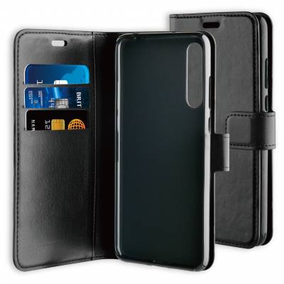 Huawei P20 Pro Gel Wallet Case Noir  BeHello