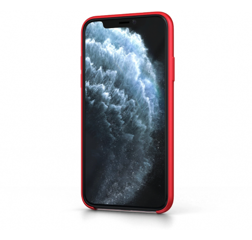 .iquid silicone Case iPhone 11 PRO red  BeHello