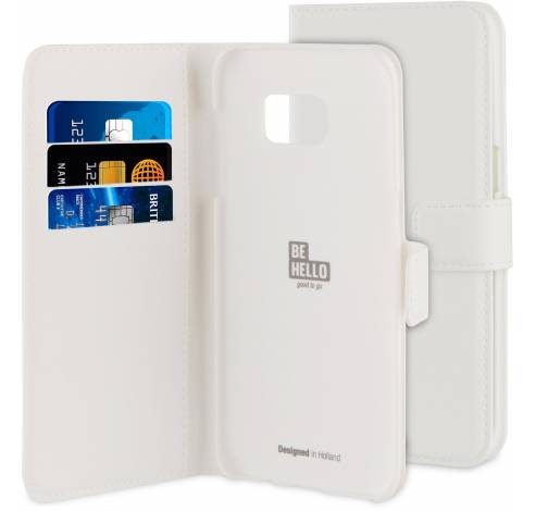 Wallet case Samsung Galaxy S7 edge white  BeHello