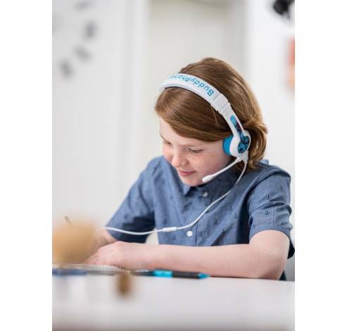 School+ on-ear HPH staafmicrofoon blauw  Buddyphones
