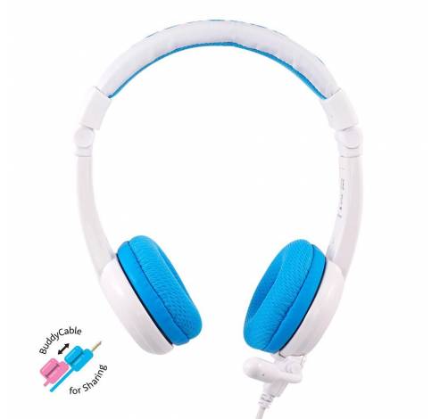 School+ on-ear HPH staafmicrofoon blauw  Buddyphones