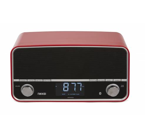 NPR450RD Retro  Radio USB Bluetooth  Rood  Nikkei