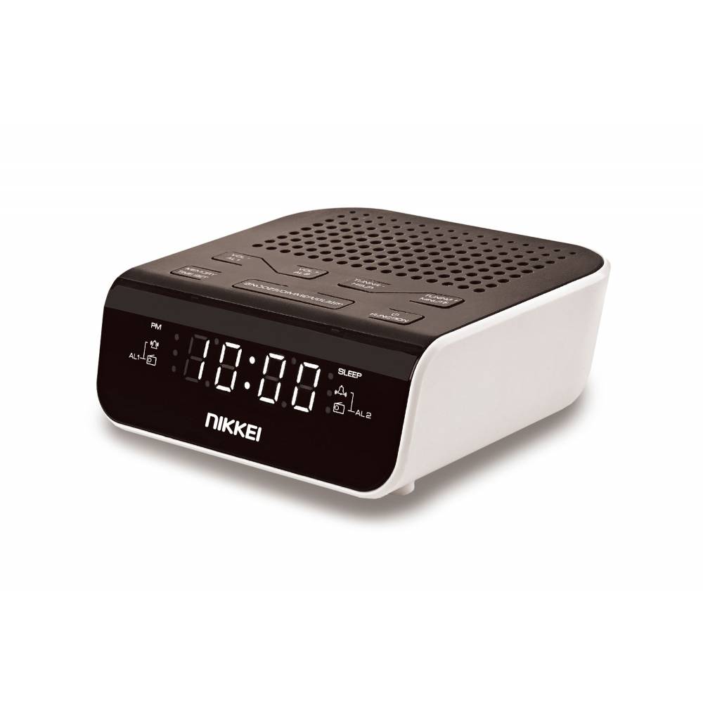 Nikkei NR160U Klokradio digit FM 2x alarm USB
