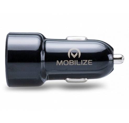 Smart car charger single usb-c 15w black  Mobilize