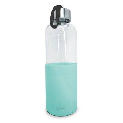 Gourde verre-silicone 600ml turquoise  Nerthus