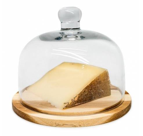 Cloche à fromage acacia et verre  Nerthus