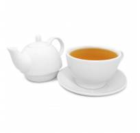 Théière porcelaine + tasse à thé 