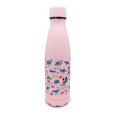 Drinkfles vacuüm 500ml De Smurfen roze (warm en koud)  Nerthus