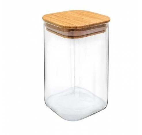 Boîte de conservation hermétique verre couv.bambou 1100ml  Nerthus