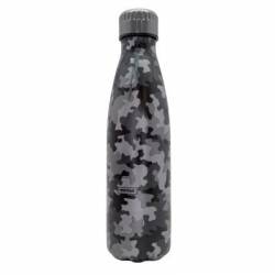 Nerthus Drinkfles vacuüm 500ml cammo grijs (warm en koud) 