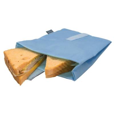 Lunchzak sandwich XL blauw - 23x16cm  Nerthus