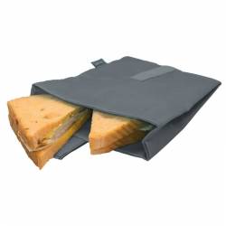 Nerthus Lunchzak sandwich XL grijs - 23x16cm 
