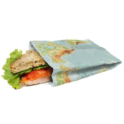 Lunchzak sandwich de wereld - 19x14cm  Nerthus