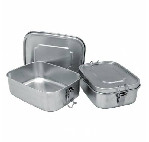 Boîte casse-croute inox 1200ml - 19.4x14x6.3cm  Nerthus