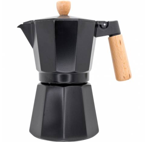 Espressokoker Black+Wood - inductie 9 kopjes  Nerthus