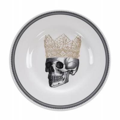 Skull Design Plate 21x2cm, Crown /6 
