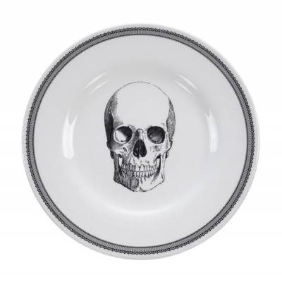 Skull Design Plate 21x2cm, Bald Skull /6 