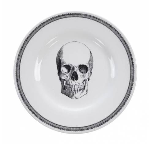 Skull Design Plate 21x2cm, Bald Skull /6  Homelab