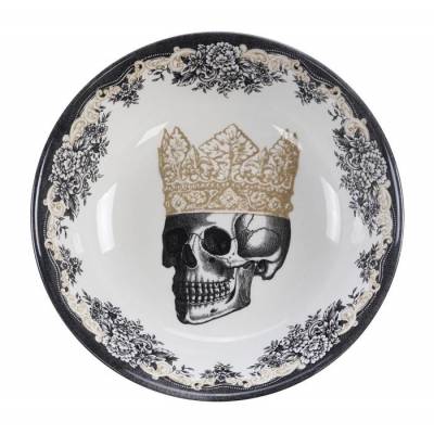Skull Design Bowl 19x5cm, Crown /6 