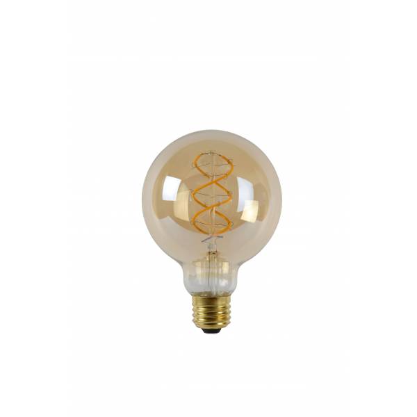 Lucide Lamp LED Globe G95 5W 260LM 2200K Dimbaar Amber