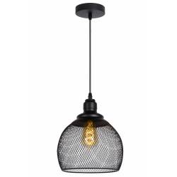 Lucide MESH Pendel E27 Ø22cm H 20cm Zwart