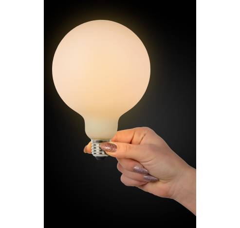 G125 - Filament lamp - Ø 12,5 cm - LED Dimb. - E27 - 1x8W 2700K - 3 StepDim - Opaal Lucide  Lucide