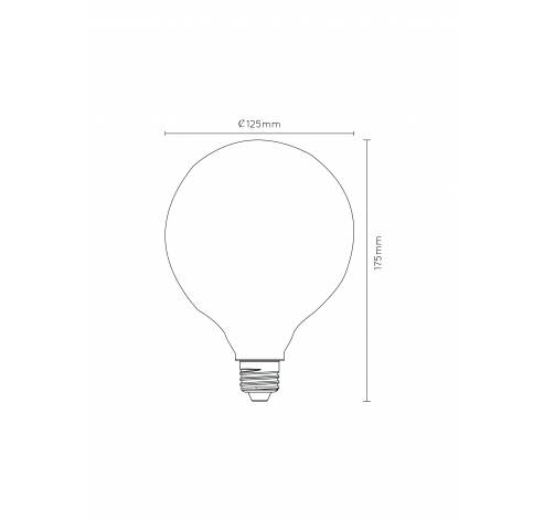 G125 - Filament lamp - Ø 12,5 cm - LED Dimb. - E27 - 1x8W 2700K - 3 StepDim - Opaal Lucide  Lucide