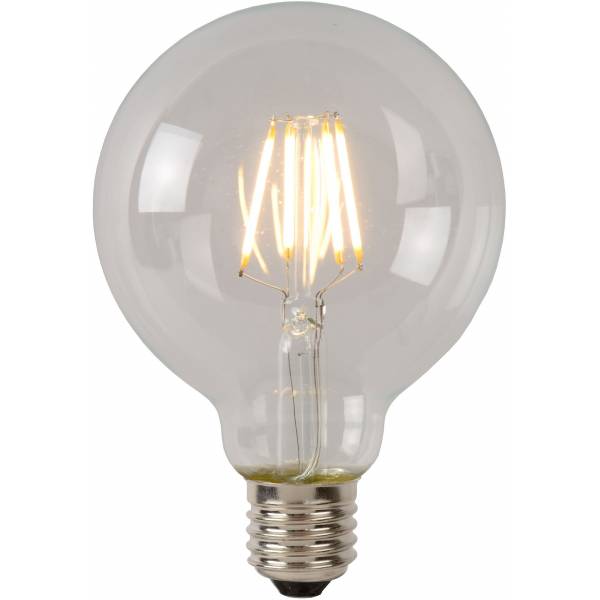 Lucide G95 - Filament lamp - Ø 9,5 cm - LED Dimb. - E27 - 1x5W 2700K - Transparant Lucide