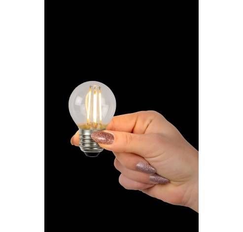 G45 - Filament lamp - Ø 4,5 cm - LED Dimb. - E27 - 1x4W 2700K - Transparant Lucide  Lucide