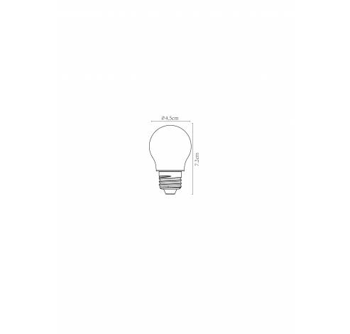 G45 - Filament lamp - Ø 4,5 cm - LED Dimb. - E27 - 1x4W 2700K - Transparant Lucide  Lucide