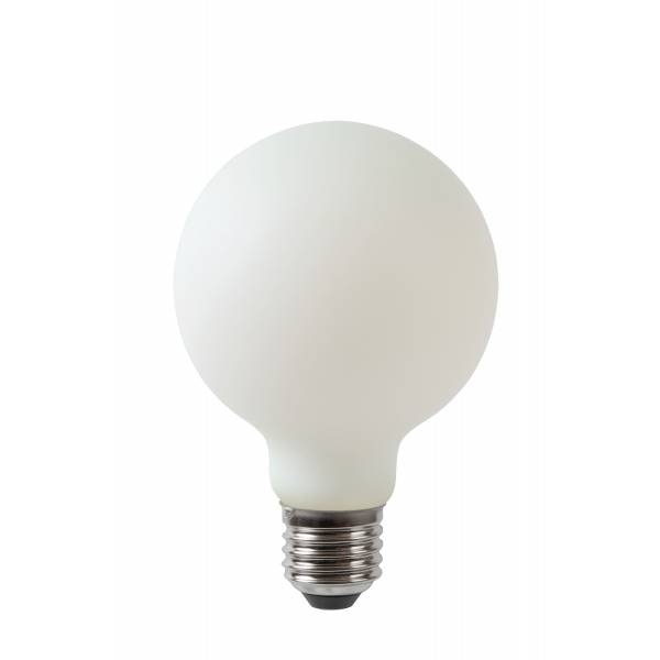 Lucide G80 - Filament lamp - Ø 8 cm - LED Dimb. - E27 - 1x5W 2700K - Opaal Lucide