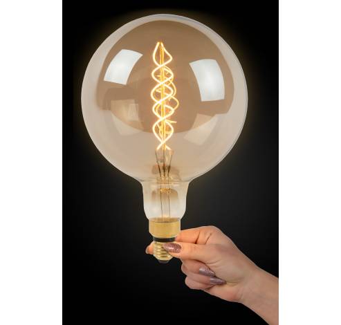 G200 GIANT - Filament lamp - Ø 20 cm - LED Dimb. - E27 - 1x8W 2200K - Fumé Lucide  Lucide