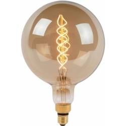 Lucide G200 GIANT - Filament lamp - Ø 20 cm - LED Dimb. - E27 - 1x8W 2200K - Fumé Lucide 