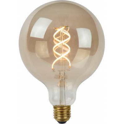 G125 - Filament lamp - Ø 12,5 cm - LED Dimb. - E27 - 1x5W 2200K - 3 StepDim - Fumé Lucide  Lucide